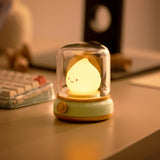 LED Flameless Candle White Noise Night Light Room Decor Lights USB Table Lamp Dimmable Bedside Lamp Camping Light Kids Xmas Gift