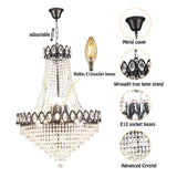 Modern LED Crystal Chandelier Light Lamp Lustre Chandeliers Lighting Hanging Pendant Ceiling Fixtures Luminaire For Living Room