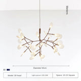 Nordic Circular Chandelier Living Room Kitchen Corridor Postmodern Tree Branch Design Firefly LED Pendant Light Led Lamp