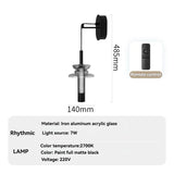 Modern Glass Pendant Light with Knob Switch - Bedside Hanging Night Light