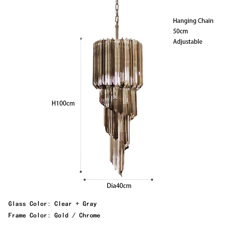 Modern Luxury Pink Crystal Glass LED Pendant Light Nordic Ceiling Home Decoration Lobby Living Room Staircase Ceiling Lamp