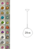 Nordic Lava Texture LED Pendant Light - Minimalist PVC Hanging Lamp