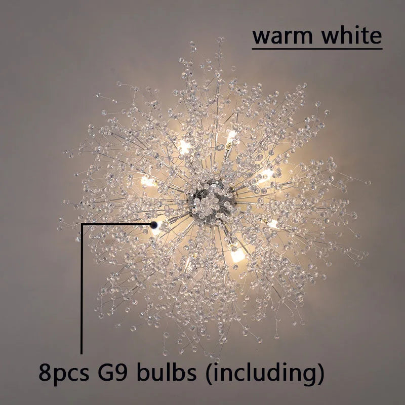 Nordic Modern dandelion LED ceiling lamp 110V-240V decoration household children's bedroom room firefly ceiling chandelier lamps