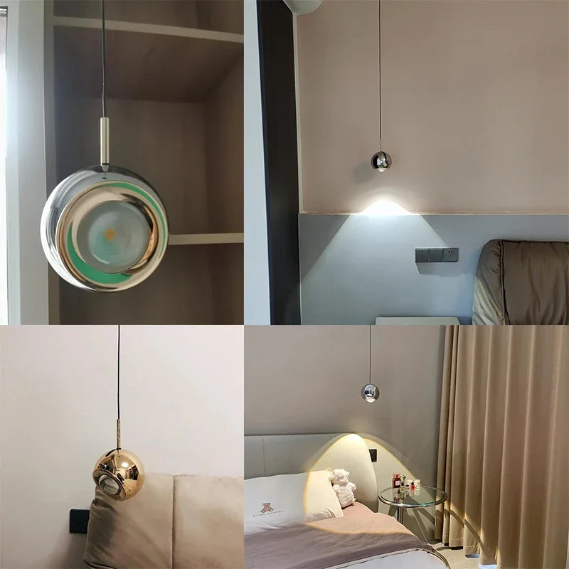 Northern Modern Led Pendant Lamp Restaurant Home Decor Stretchable Adjustable Chandelier Lighting Bedroom Bedside Light Hanging