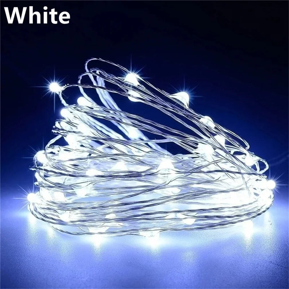 5M LED String Lights Waterproof Led Copper Wire Fairy Lights Battery Operated DIY Wedding Party Christmas Decoration Garland
