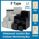 Outdoor Waterproof Plastic Junction Box (Black & White) - IP-Rated Plastic Enclosure & Electronics Project Instrument Shell Case