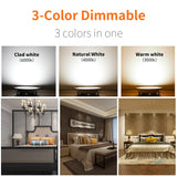 6/12PCS Led Downlight Recessed Ceiling Lamp 5W 9W 12W 15W Three-Color Dimmable/Cold white/Warm white 110V/220V Led Spotlight