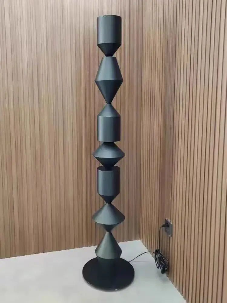 Modern Minimalist Creative Wood LED White and Black Floor Lamps Living Room Study Bedroom Indoor Home Decoration Light Fixtures