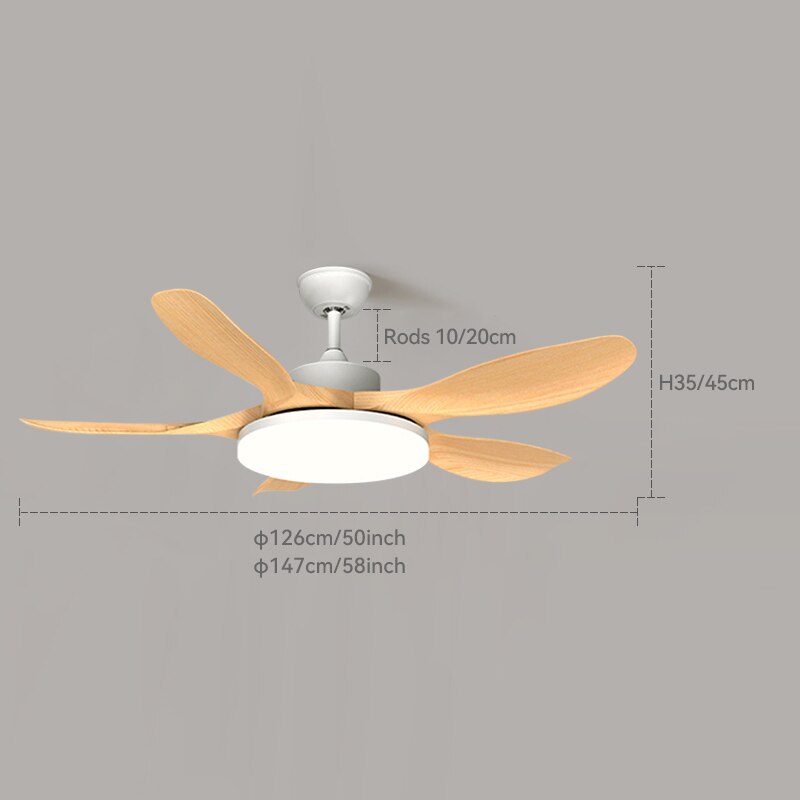 Modern White Ceiling Fan With Led Light Ceiling Light Fan Ceiling Fans With Lights Led Fan Lamp Remote Control