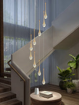 Crystal Chandelier Modern Villa Living Room Chandelier Hanging Lamp LED Crystal Lamp Exhibition Hall Staircase Pendant Lamp