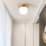 ln door LED Ceiling Lamp for Modern  Glass Ball Black Gold LED Ceiling Lights Chandelier Lighting for Home Balcony Light Fixtures