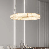 Faux Marble Round Pendant Light Artificial Stone Creative Hanging Lamp Living Room Dining Room Study Hotel Resin Ceiling Light