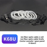 3M Car Interior LED Decorative Lamp - EL Wiring Neon Strip for Auto DIY