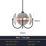 2026 Postmodern Minimalist Chandelier Luxury Glass LED Pendant Lamp For Living Dining Room Bedside Bedroom Light Suspension Lumi