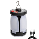 2 in 1 Portable LED Camping Lantern USB Rechargeable Work Light Outdoor Searchlight Power Bank Tent Lamp Infinite Dimming 3 Colors