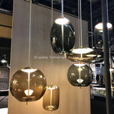 Nordic Style Designer Postmodern Luxury Glass Single Head Pendant Lamp Creative Art Bar Dining Lighting Fixture