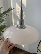 Designer Dish Glass Pendant Lighting Nordic Bedroom Hotel Home Decoration  Fixtures Three-layer White Gold Silver