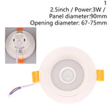 Recessed Stairs Lighting Downlight Human Body Motion Sensor Ceiling Lights 3W 5W 7W 9W Smart Home LED Spot Built-in Lamp