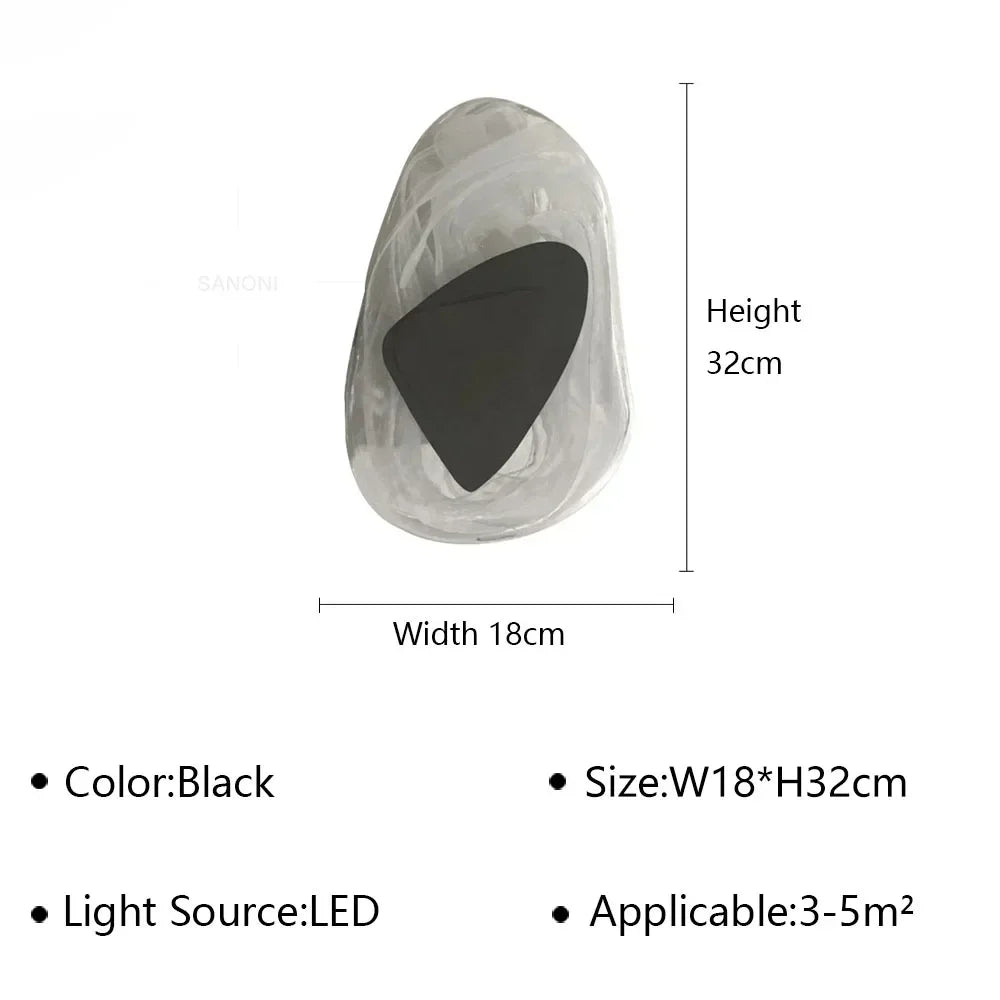 Modern LED Wall Lamp Crystal Art Glass Wall Light Bedside Sconce for BedroomBackground Aisle Stairs Patio Decor Lighting Fixture