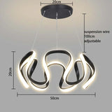 2026 New Nordic Starry Sky LED Chandelier - Creative Pendant Lamp for Living Room