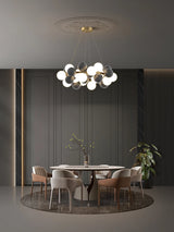 2026 Modern Glass Bubble Chandelier - Dimmable Art Deco Hanging Lamp