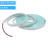 12V/24V Waterproof Flexible LED Neon Strip Light (6x12mm Silicone Rope) - DIY Neon Sign Light with DC Plug / 2-Pin Wire Option