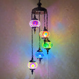 Turkish style mosaic Chandelier Glass Lantern Art Pendant Lamps Living room hotel hall restaurant dining room Hanging lights