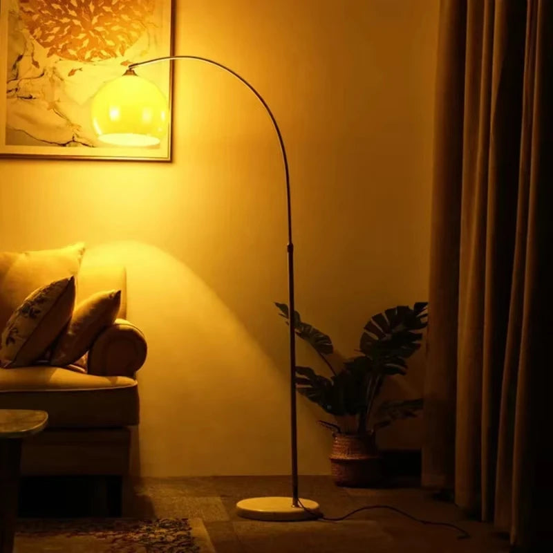 Modern Minimalist Living Room Bedroom Floor Lamp LED Reading Home Decoration Lamp Bed Retractable Cafe Floor Light Mood Lamp LED