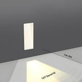 Indoor Frameless Step Lights 3W Motion Sensor LED Stair Stairway Hallway Lamp Embedded White Wall Modern Home Night Footlights