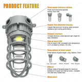 ATEX Zone 1 Explosion-Proof LED High Bay Light (10W/20W/27W) - IP66 Hazardous Area Warning & Task Lamp