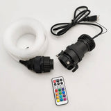 Waterproof LED Fiber Optic Mesh Light - RGB Starry Glow Fabric for Garden & Trees