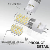 LED Corn Light 15W 25W ceramic G12 bulb light replace CDM-T G12 halogen lamp AC110-277V