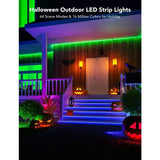 LED Strip Lights Waterproof, 32.8ft Smart LED Outdoor Lights, Halloween RGBIC Color Changing Outdoor Lights