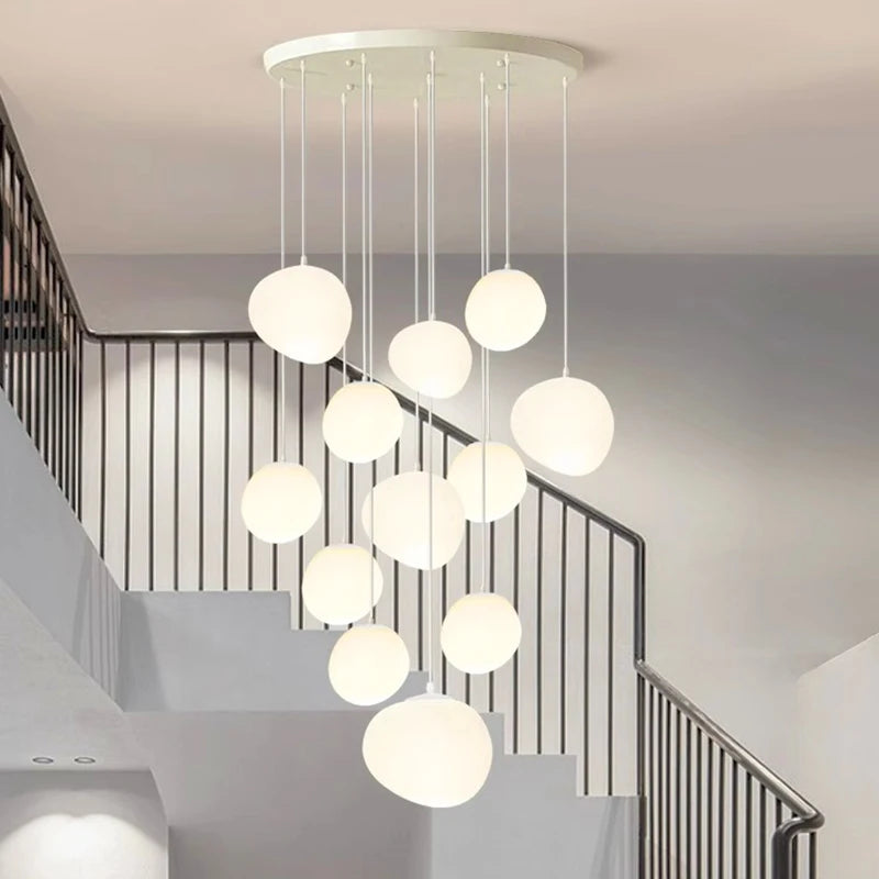 Modern home decor led lights pendant light lamps forstaircase Chandeliers for living room hanging light indoor lighting