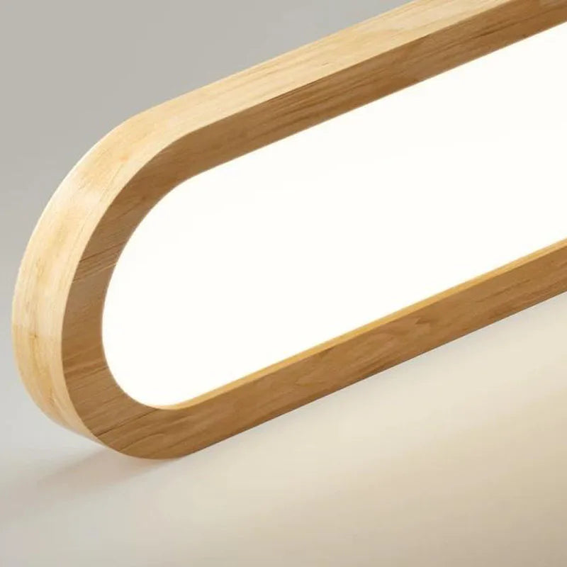 Modern LED pendant light above dining table living room bar front desk dining room wooden strip light,indoor lighting fixtures
