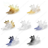 2026 New French Amber Ginkgo Leaf Lustre Chandelier, Custom Can Light Hardware Pendant Lamp for Restaurant, Decor for Ceilings
