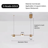 Nordic Modern Creative Chandelier - Adjustable LED Ceiling Light for Dining Room