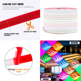 IP68 Waterproof COB LED Neon Strip Light (12V / 24V, 320 LEDs/m) - Flexible Outdoor Garden Decor Ribbon Tape in White, Red, Blue, Green & Pink