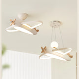 2026 Children's Room Airplane Chandelier - Creative LED Bedroom Pendant Light