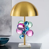 Light Luxury Creative Crystal Table Lamp Colorful Crystal Transparent Bedroom Study Table Lamp Postmodern Table Lamp Room Decor