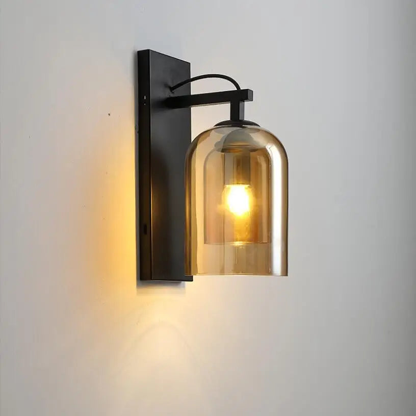 Industrial wall light Creative Glass Wall Lamps Loft Luminaires for Living Room Bedroom Aisle Staircase Decors Sconce Lamp