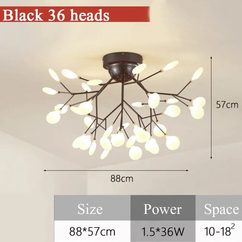 Led Chandelier Firefly Ceiling Lights Plafonnier Led Lights Plafonnier Home Living Room Kitchen Decor Dekoration Home Salon