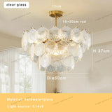 2026 Modern Luxury Frosted Glass Chandelier White, Led E14 Dimmable Light Fixture Nordic FOR Living Room Bedroom Decoration