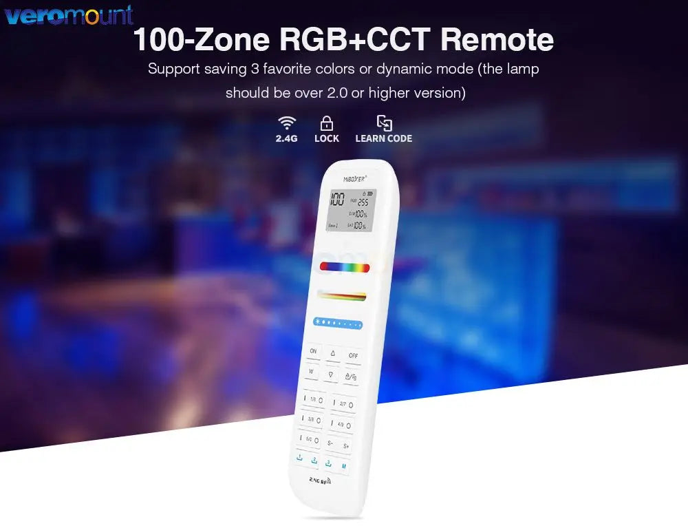 2.4G Gateway WiFi Controller WL-Box2 - Lamp Control Smartphone App/ Voice/100-Zone Remote Control