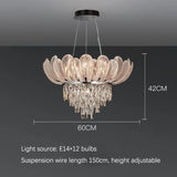 Luxury Crystal Pendant Light Chandelier Crown Design for Living Room Villa Shop Elegant Home Decor Ceiling Lighting