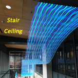 Waterproof LED Fiber Optic Mesh Light with Engine for Ceilings Trees Party - Net Fabric Kits