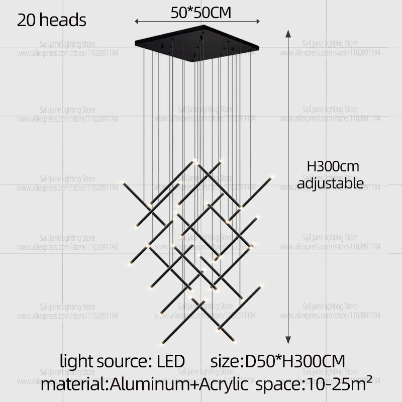 Nordic Pendant Light Modern Living Room Dining Table Lighting Lounge Hanging Restaurant Attic Chandelier Bedroom Ceiling Lamp