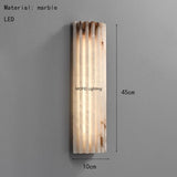 Nordic Lamp Creative Real Marble LED Wall Lamp Art Home Decor Bedside Reading Lamp Stairs Background Wall Sconce Parlor Stone