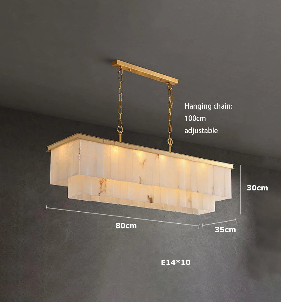 2026 Marble Series Gold Chrome Dimmable Led Chandelier Lighting Lustre Suspension Luminaire Lampen For Living Room