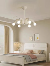 Modern Metal E27 Pendant Light in Black, Beige, Blue & Pink - Art Deco Ceiling Hanging Lamp Fixture for Parlor, Bedroom & Dining Room